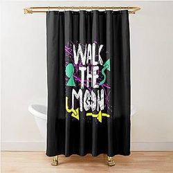 The Neon WALK THE MOON Shower Curtain