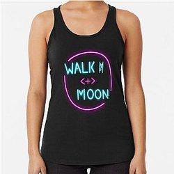 Neon Walk The Moon Racerback Tank Top