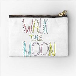 multicolor walk the moon logo Zipper Pouch