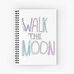 walk the moon handwritten logo Spiral Notebook