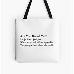 Wallows Clairo Aesthetic Quote Lyrics All Over Print Tote Bag RB2711