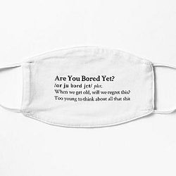 Wallows Clairo Aesthetic Quote Lyrics Flat Mask RB2711