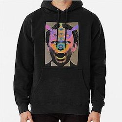 Walton Goggins Surreal Portrait Vintage Psychedelic Abstract Art Pullover Hoodie