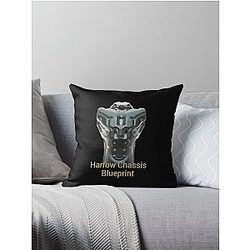 Harrow Chassis Blueprint Warframe Tennocon Meme Throw Pillow