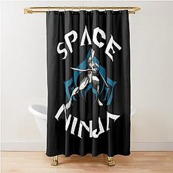 Warframe Space Nina - Excalibur, Warframe Shirt, Warframe Sticker, Ninja in Space, Akimbo Sword Shower Curtain