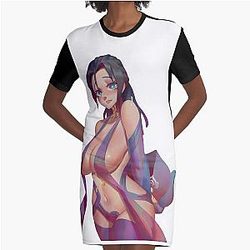 Lotus Warframe Graphic T-Shirt Dress