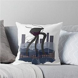 War of the Worlds Martian Tripod Throw Pillow