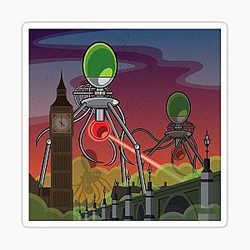 The War of the Worlds Sticker