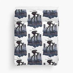 War of the Worlds Martian Tripod Duvet Cover