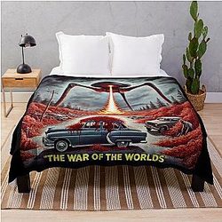 The War of the Worlds by H. G. Wells 1895 Throw Blanket
