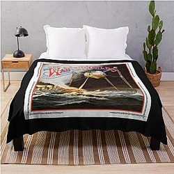 The War of the Worlds Thunder Child Sticker Throw Blanket
