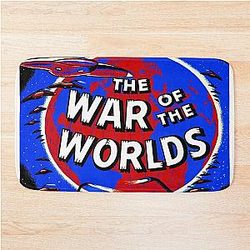 War of the Worlds: Vintage H G Wells Fantasy Print Bath Mat