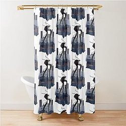 War of the Worlds Martian Tripod Shower Curtain is Cleaner