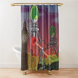 The War of the Worlds Shower Curtain
