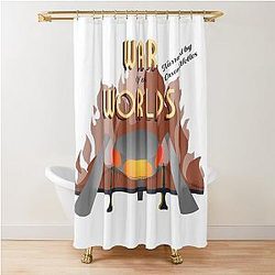 War of The Worlds Shower Curtain