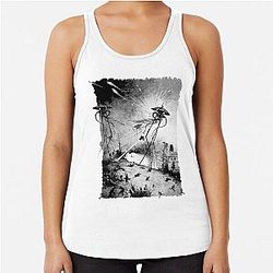 War of the Worlds Art Racer Tank Top