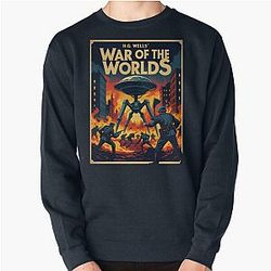 A Vintage Poster of H.G Wells War Worlds Pullover Sweatshirt