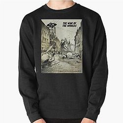 The War of the Worlds by Henrique Alvim Correa 1906 Pullover Sweatshirt