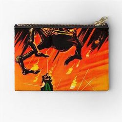 H.G. Wells' War of the Worlds Science Fiction Film Noir Wall Art Zipper Pouch