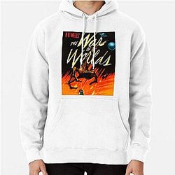 HG Wells War of the Worlds Science Fiction Film Noir Wall Art Hoodie