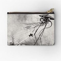 Edwardian War of the Worlds Zipper Pouch