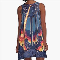 War of The Worlds Reimagined A-Line Dress