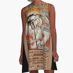 War of the Worlds A-Line Dress French Poster 1906