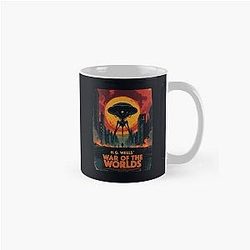 A Vintage Poster of H.G. Wells Classic Mug The War of the Worlds by H.G. Wells