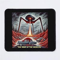The War of the Worlds by H G Wells Mouse Pad
