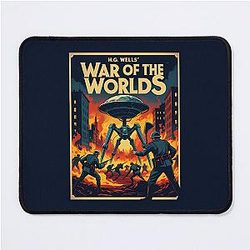 A Vintage Poster of H.G Wells War of the Worlds Mouse Pad