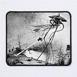 War of the Worlds Art Mouse Pad