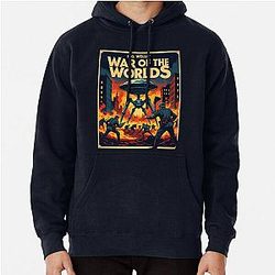 A Vintage Poster of H.G. Wells War Pullover Hoodie