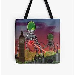 The War of the Worlds All Over Print Tote Bag