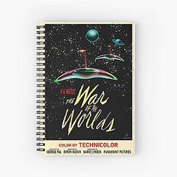 The War of the Worlds artwork by Owen Luckhurst Notebook