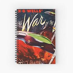 THE WAR OF THE WORLDS Retro Sci-Fi Film H.G. Wells Notebook