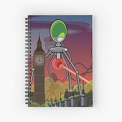 The War of the Worlds Spiral Notebook
