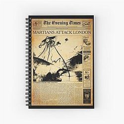 War of the Worlds Spiral Notebook