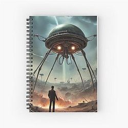 War of the Worlds Spiral Notebook