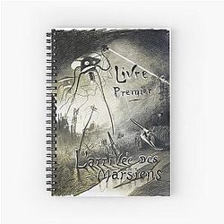 War of the Worlds Vintage Spiral Notebook