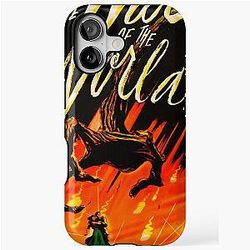 H.G. Wells War of the Worlds Science Fiction Film Noir Wall Art iPhone Case