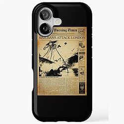 War of the Worlds Newspaper iPhone Case