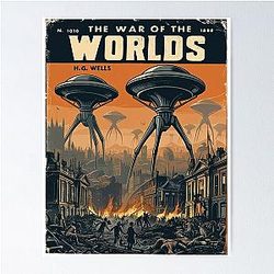 The War of the Worlds Book Cover Poster