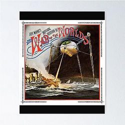 The War of the Worlds Thunder Child Sticker Poster
