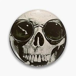 Warren Zevon Skull Pin