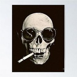 Warren Zevon Skull Poster