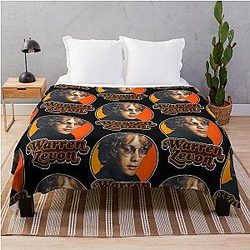 Retro Warren Zevon Tribute  Throw Blanket