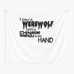 Cool Werewolves of London Warren Zevon Tshirt Tapestry