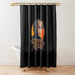 Retro Warren Zevon Tribute  Shower Curtain