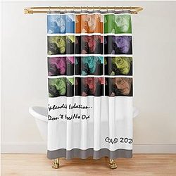 Warren Zevon COVID-19 Splendid Isolation Shower Curtain