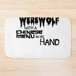 Cool Werewolves of London Warren Zevon Tshirt Bath Mat